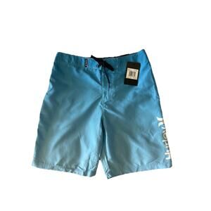 Boys Hurley Board Shorts Waist 14/27 Blue Dream Msrp $40